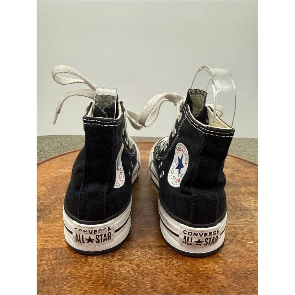 Converse Shoes Youth Kids 12 Black White Canvas High Top Sneakers All Star
